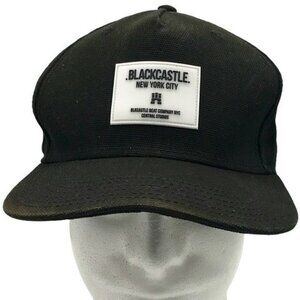 Among Equals Cotton On Blackcastle Snap Back Cap Hat Black Snapback Adjustable